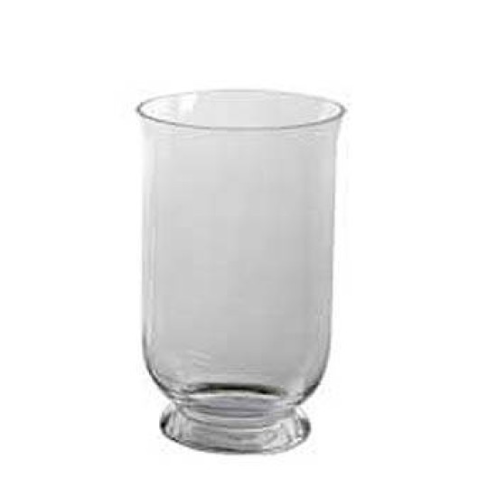 27cm Large Hurricane Vase Clear Glass GL007
